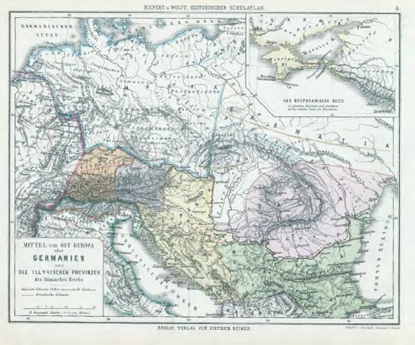 8. Mittel und Ost-Europa oder Germanien und die illyrischen Provinzen des Römischen Reichs