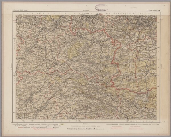 Valenciennes 96, uit: Special-Karte von Mittel-Europa / nach amtlichen Quellen bearbeitet von W. Liebenow