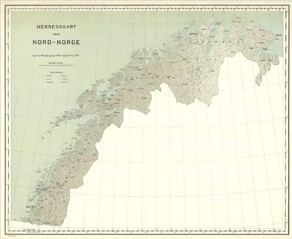Herredskart over Nord-Norge