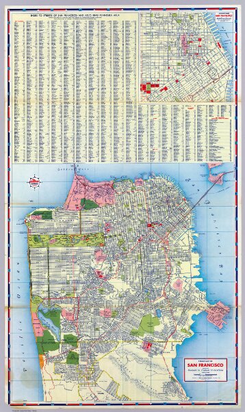 San Francisco street map.