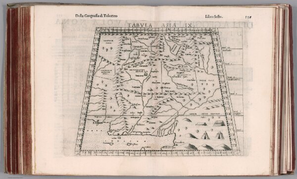 Tabvla Asiae IX. Della Geografia di Tolomeo. Libro Sesto