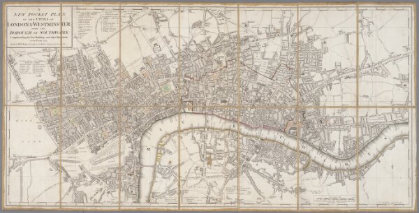 A new pocket plan of the cities of London & Westminster with the Borough of Southwark : comprehending the new buildings and other alterations to the year 1789