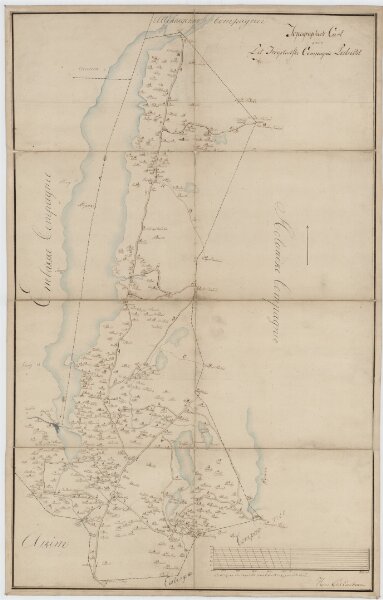 Kartblad 37: Topographisk Chart over det Trøgstadske Compagnie District