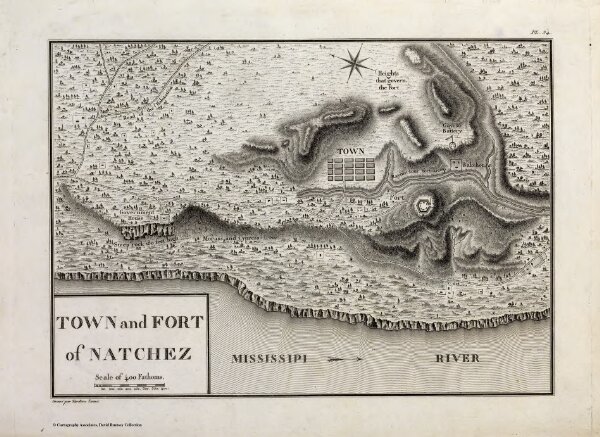 Town and Fort of Natchez.