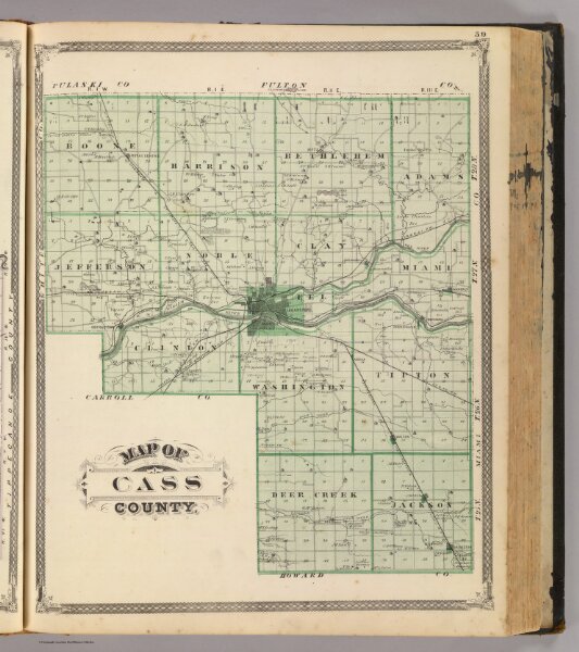 Map of Cass County.