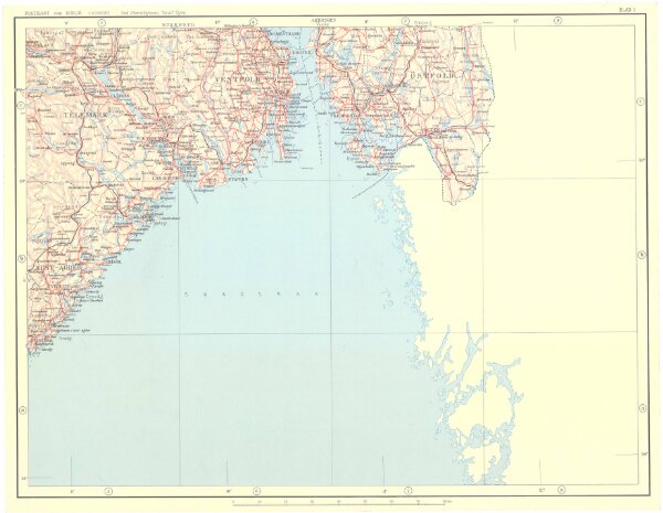 Spesielle kart 122-1: Postkart over Norge