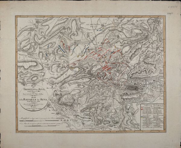 Plan des Treffens bey Jena am 14ten October 1806