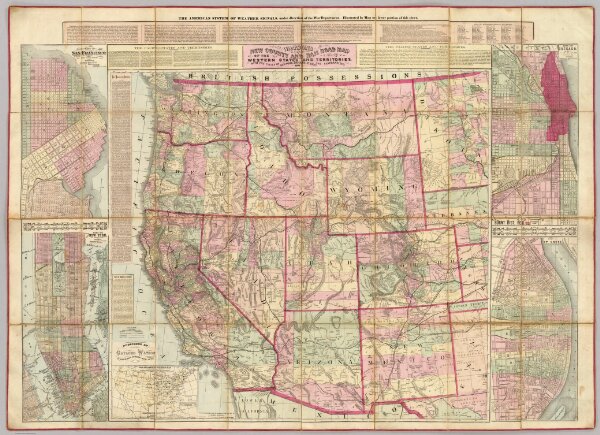 Watson's New County and Railroad Map of the Western States and Territories.