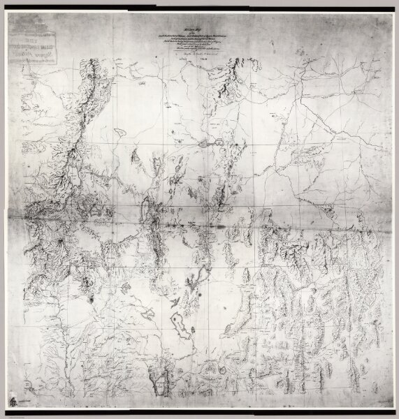Military Map of the U.S. West