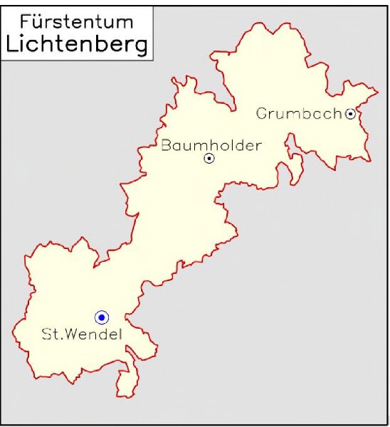 Fürstentum Lichtenberg [1826] [Nebenkarte]