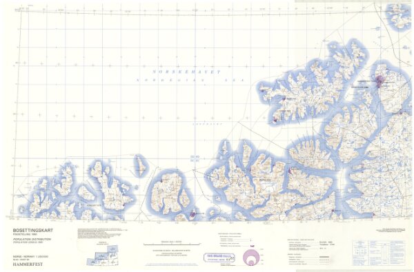 Statistikk 43-30-2: Bosettingskart over Hammerfest. Blad 30