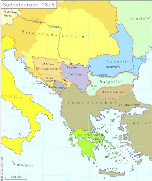 Südosteuropa 1878