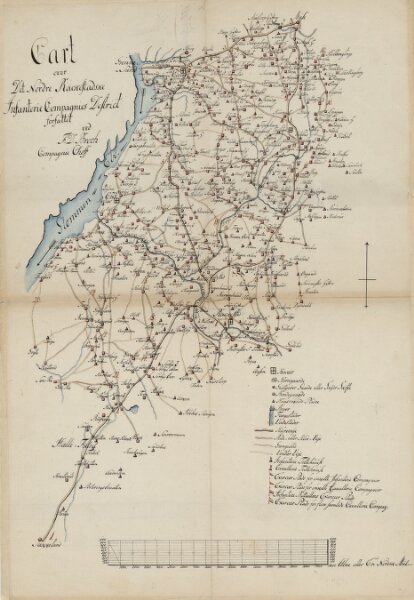 Kartblad 4-2: Cart over det Nordre Rackestadske Compagnie District; versjon 2