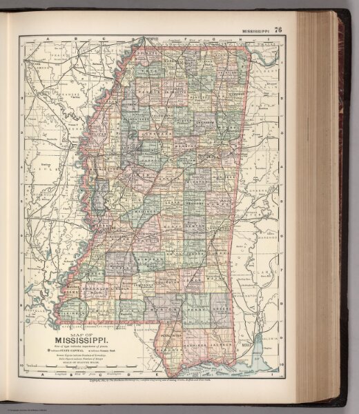 Map of Mississippi. 76