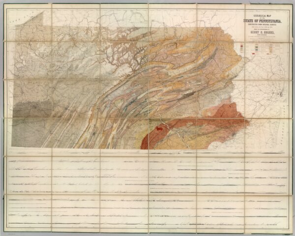 Geological Map Of The State Of Pennsylvania.