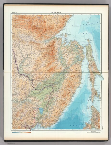 43-44.  Far East, South.    The World Atlas.
