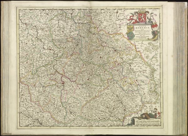 [39][39] Regnum Bohemia, ..., uit: Atlas sive Descriptio terrarum orbis