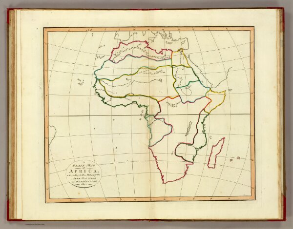 Plain map Africa.
