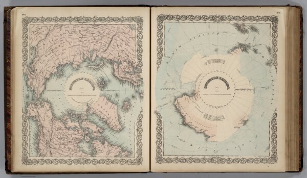 Northern Regions, North Pole.  Southern Regions, South Pole.