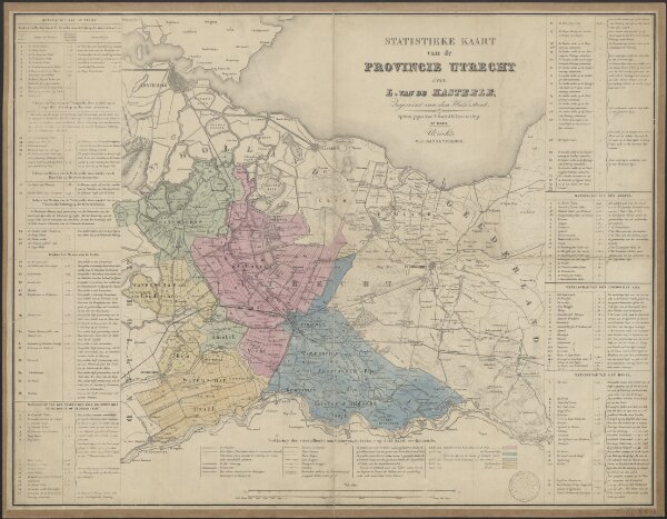 Statistieke kaart van de provincie Utrecht