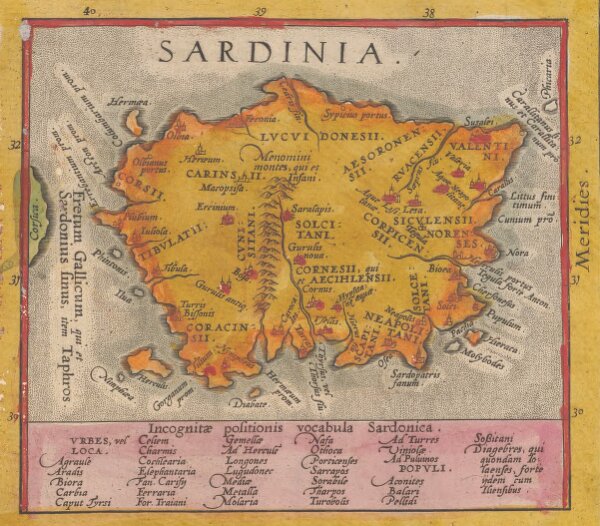 Sardinia. [Karte], in: Theatrum orbis terrarum, S. 416.