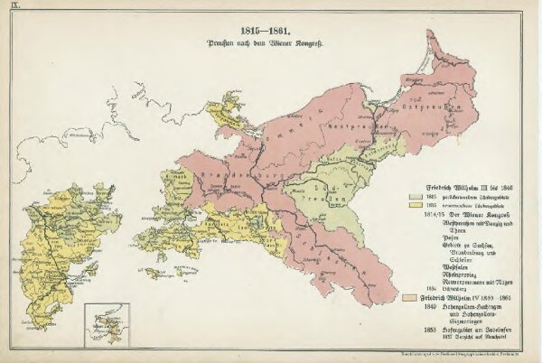 IX. 1815 - 1861. Preußen nach dem Wiener Kongreß