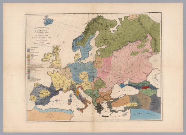 Ethnographical Map of Europe, in the Earliest Times.
