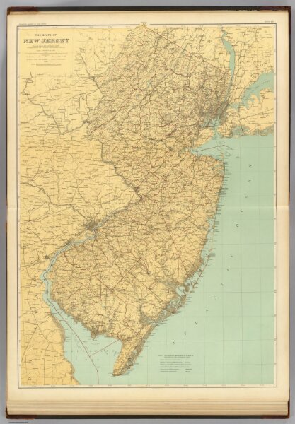 N.J. state map.