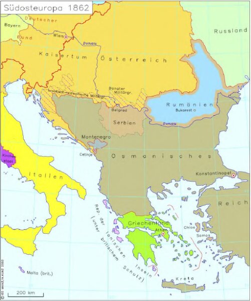 Südosteuropa 1862