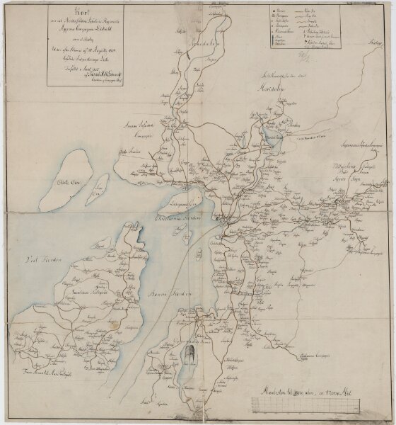 Kartblad 23: Kart over det Aggerske Compagnie District