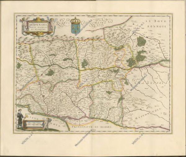 mapa z atlasu "Theatrvm orbis terrarvm, Sive Atlas novvs. Pars Secvnda."
