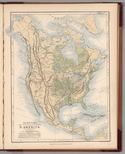Mountains, Table Lands, Plains & Valleys of North America ....