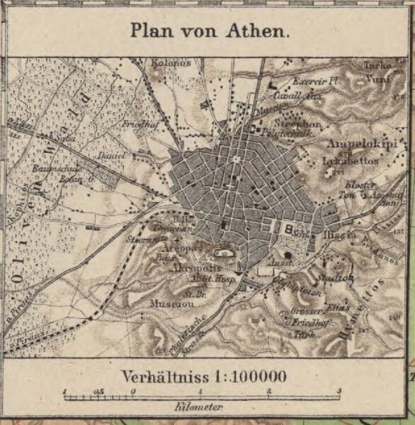 Plan von Athen
