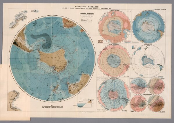 Antarctic research : series of maps illustrating Dr. John Murray's address, 1893