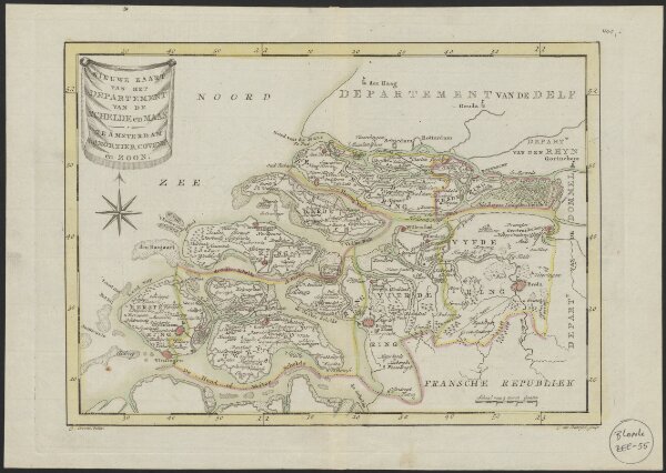 Nieuwe kaart van het departement van de Schelde en Maas