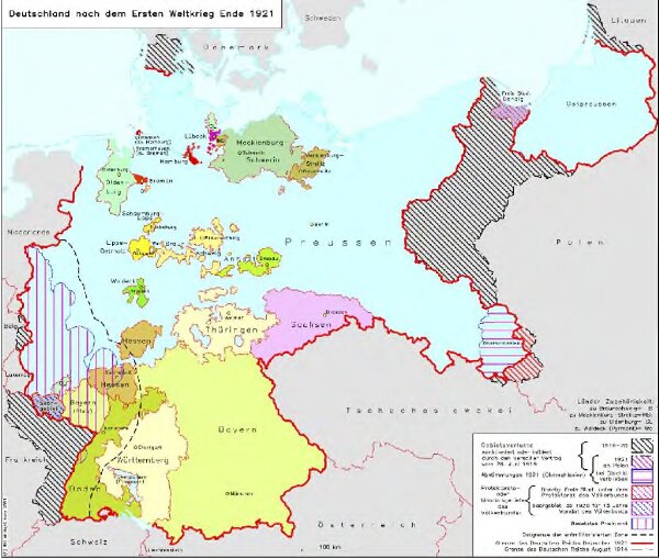 Deutschland nach dem Ersten Weltkrieg Ende 1921
