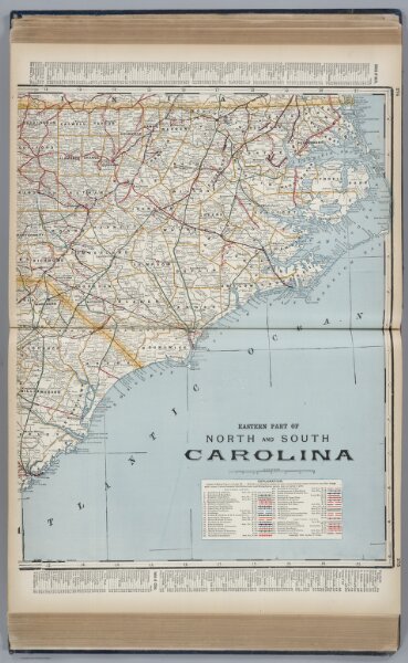 Eastern Part of North and South Carolina.