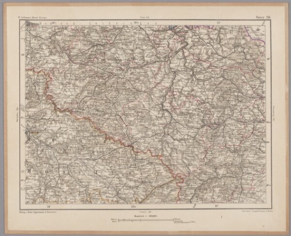 Nancy 126, uit: [W. Liebenow's Special-Karte von Mittel-Europa]