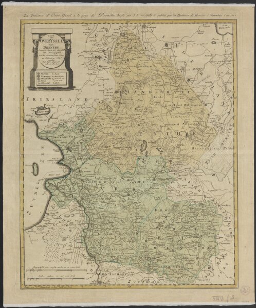 Carte von Over-Yssel und Drenthe