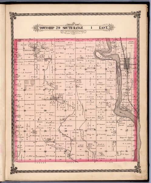 Township 29 South  Range 1 East, Sedgwick County, Kansas.