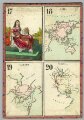 17-20: Playing card- maps. Asie. Canada. Perse