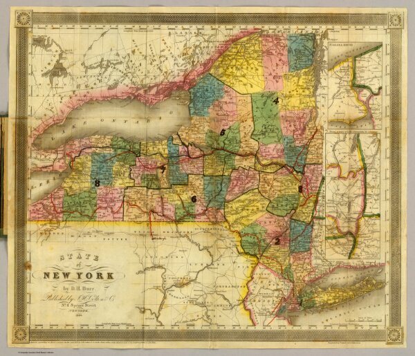 State of New York by D.H. Burr.