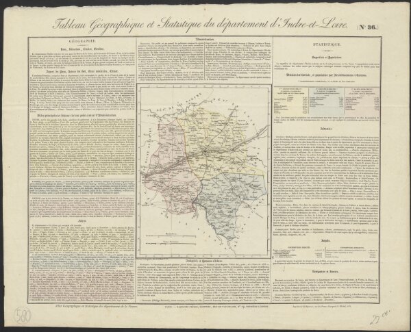 Tableau géographique et statistique du département d'Indre-et-Loire