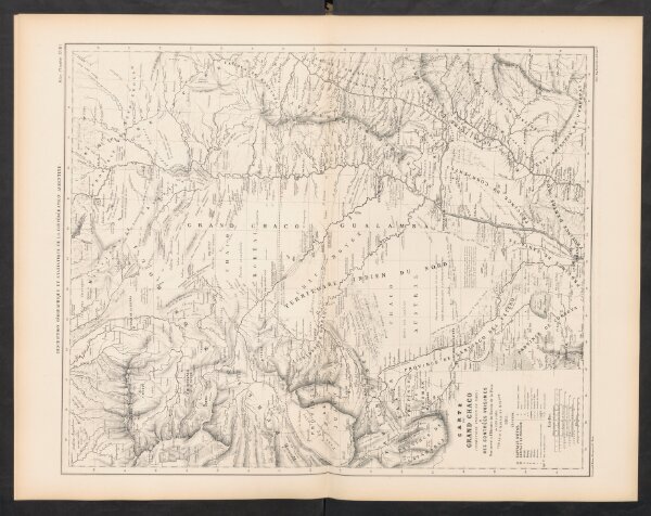 Carte du Grand Chaco (Territoire Indien du Nord) et des Contrées voisines