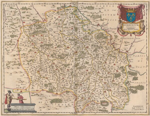 Borbonium, Ducatus. Borbonnois. [Karte], in: Novus Atlas, das ist, Weltbeschreibung, Bd. 2, S. 97.