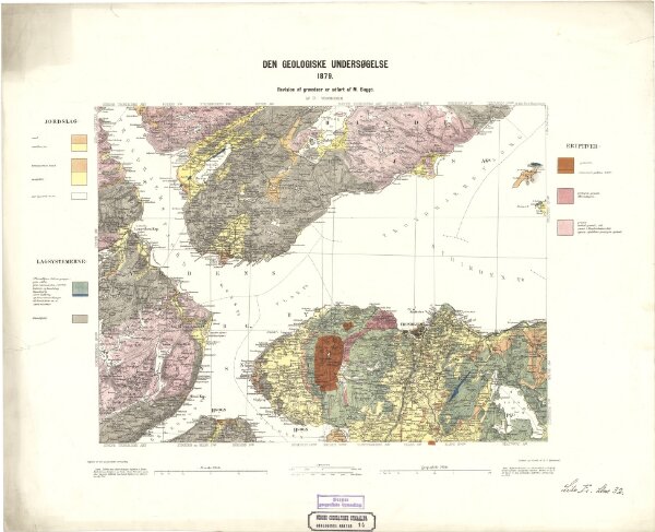 Geologiske kart 14: Den geologiske Undersøgelse, Trondhjem