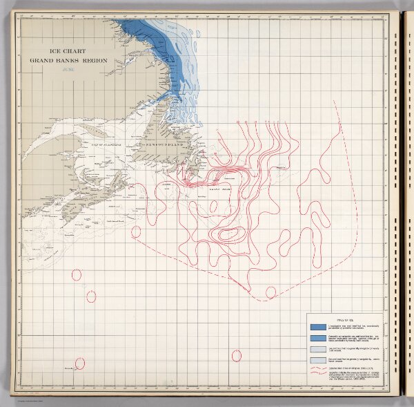 Ice Chart, Grand Banks Region, June.