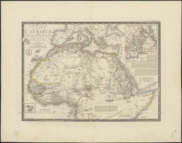 Carte détaillée (en deux feuilles) de l'Afrique et des îles qui en dépendent (partie septentrionale)