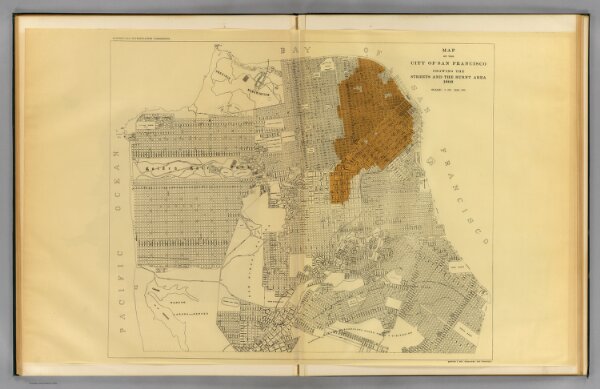 San Francisco burnt area, 1906.