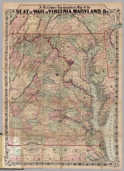 Topographical Map of the Seat Of War In Virginia, Maryland